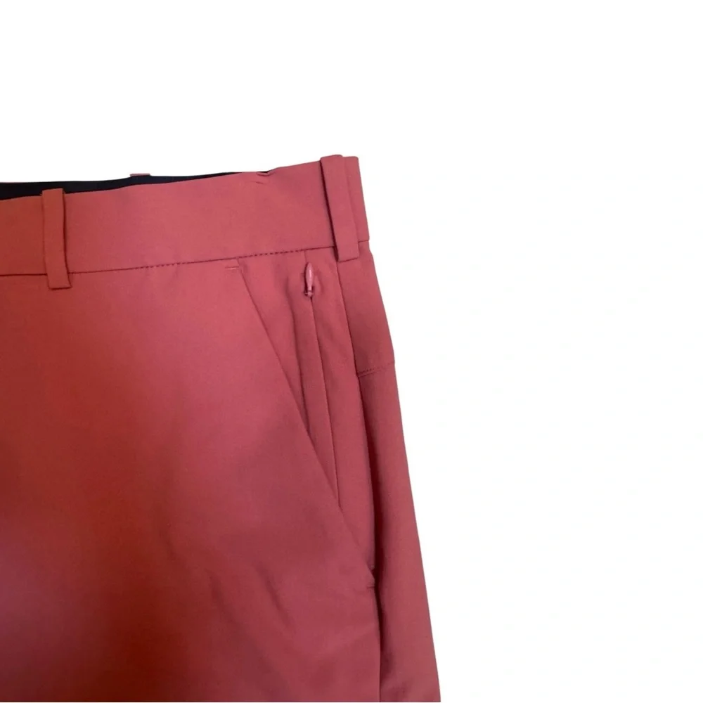 Cremieux Performance Golf Shorts Mens 40 Salmon Pink Flat Front Stretch